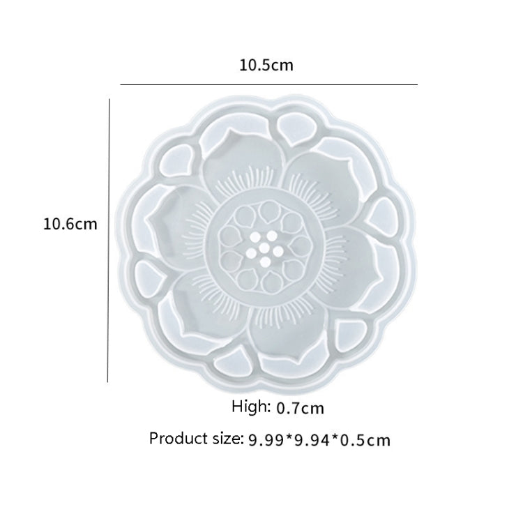 4 PCS JX-160 Crystal Epint DIY Mold Irregular Resin Cup Pad Mold, Specification: 04