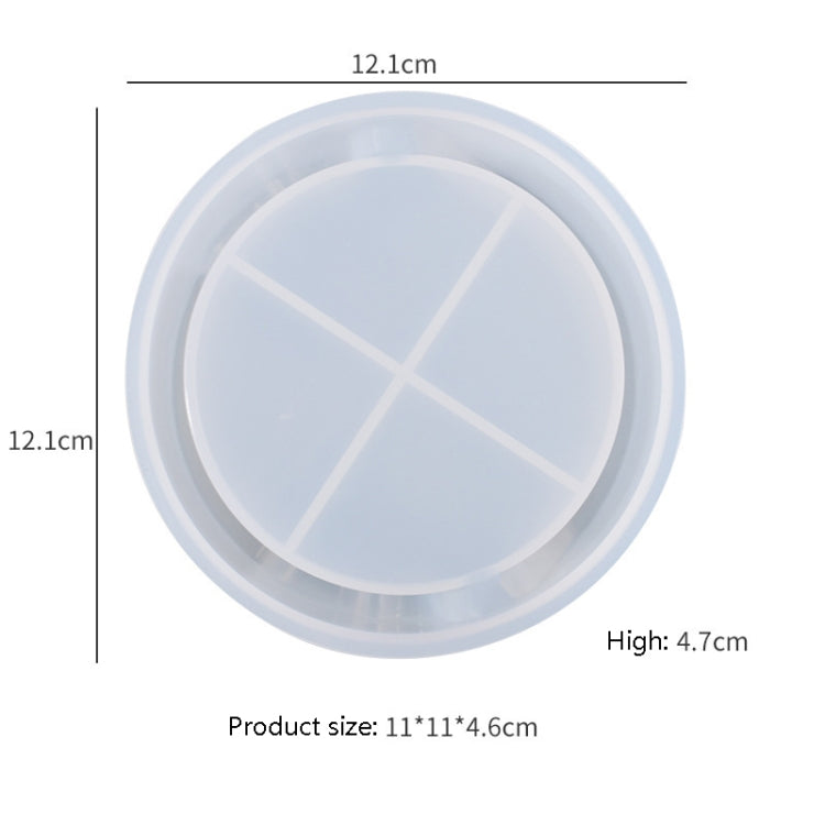4 PCS JX-160 Crystal Epint DIY Mold Irregular Resin Cup Pad Mold, Specification: A04