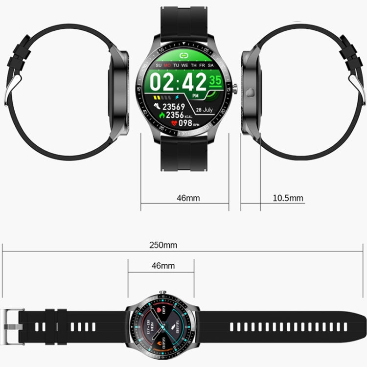 S80 Heart Rate And Blood Pressure Multi-Sports Mode Smart Sports Bracelet,Specification: Black Skin