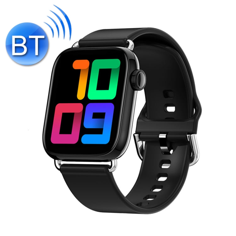 QY03 Smart Business Watch Heart Rate Blood Pressure Step Information Push Sports Bracelet, Colour: Black Silicone