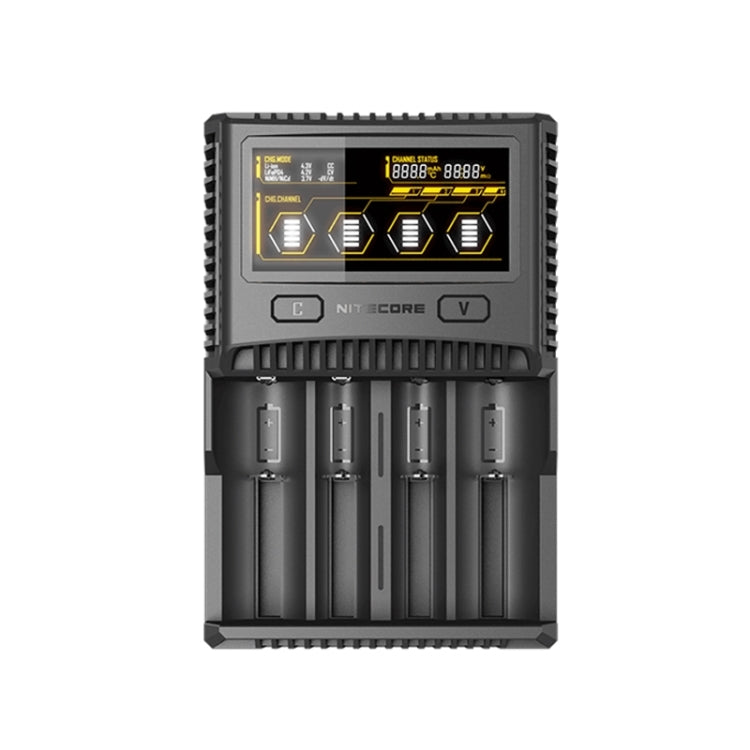 NITECORE 4-Slot Smart LCD Fast Charger, Model: SC4 - EU Plug