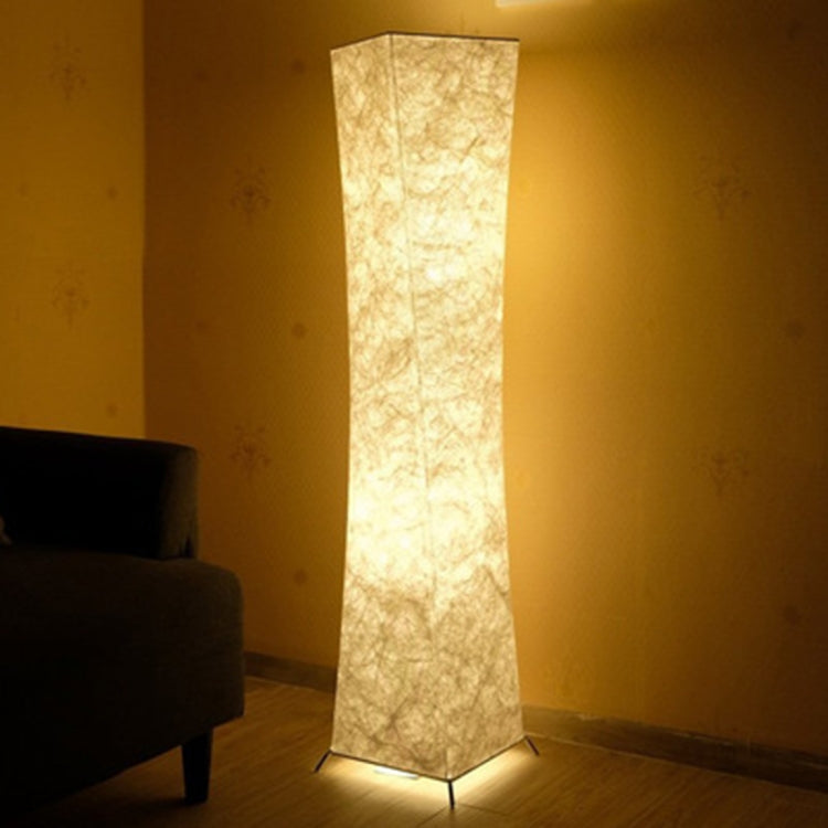 Softlighting Minimalist Design Fabric Shade Standing Light Living Room Bedroom Warm Atmosphere LED Floor Lamp, Plug:US Plug