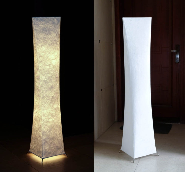 Softlighting Minimalist Design Fabric Shade Standing Light Living Room Bedroom Warm Atmosphere LED Floor Lamp, Plug:US Plug