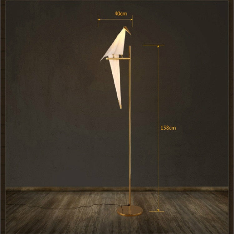 Single Head  Simple Creative Bird Study Bedroom Bedside Stand LED Floor Lamp