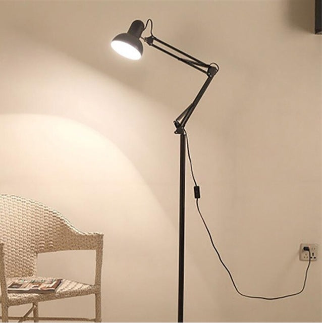 Living Room Hotel Lighting Night Adjustable Floor Lamps Study Reading Bedside Light, AC 110-240V
