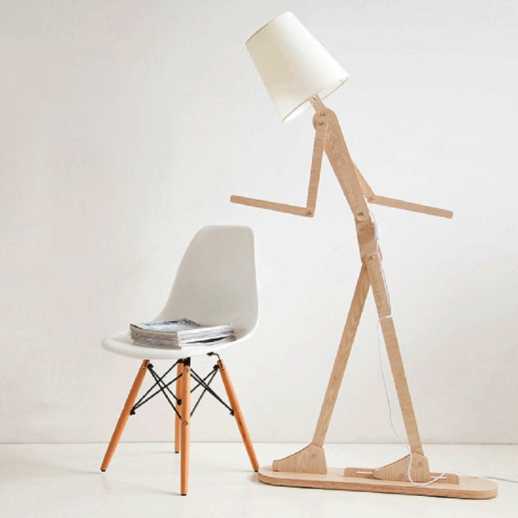 Personality Creative Adjustable Wooden Entertainer Living Room Bedroom Children Room Floor Lamp