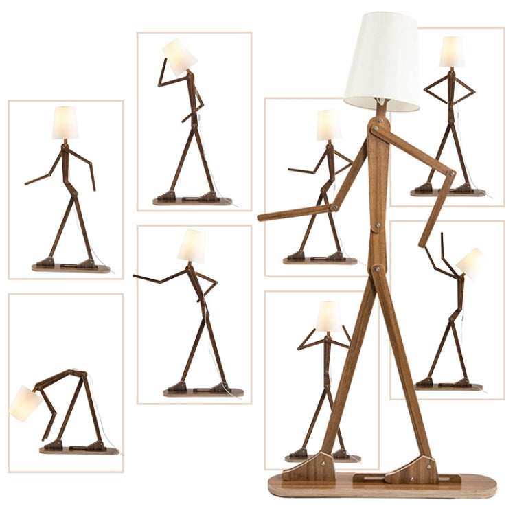 Personality Creative Adjustable Wooden Entertainer Living Room Bedroom Children Room Floor Lamp