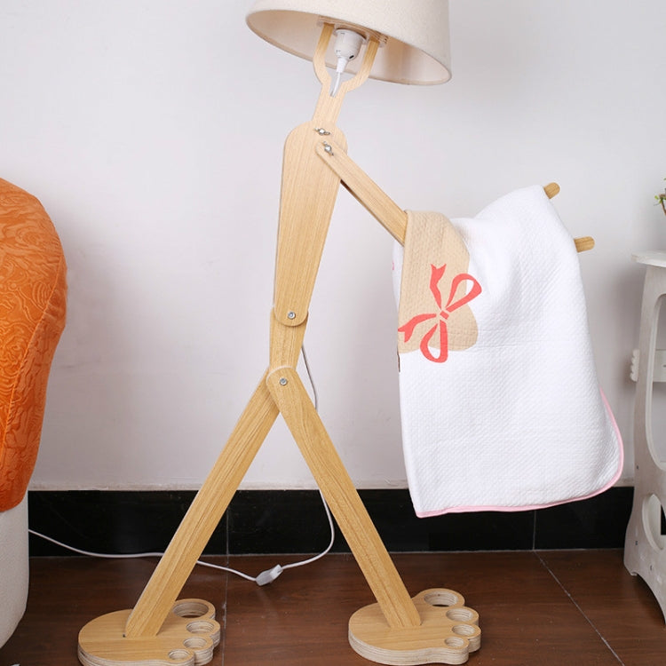 Simple Personality Creative Solid Wood Lamps Bedroom Living Room Art Adjustable Posture Humanoid Floor Lamp