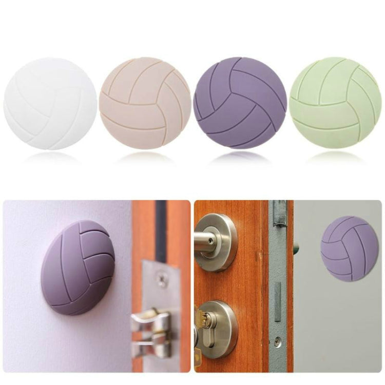 4Pcs/Set Refrigerator Door Handle Crash Pad Suction Cup Thick Silicone Stickerï¼ŒRandom Color Delivery