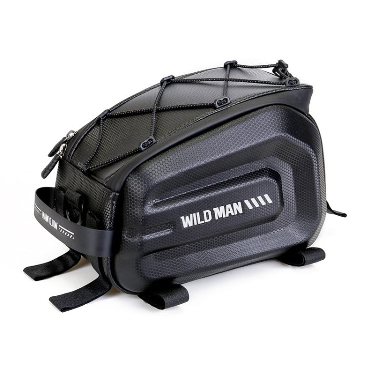 WILD MAN GD5 4L Bicycle EVA Hard Shell Rack Tail Bag Outdoor Cycling Equipment - Black