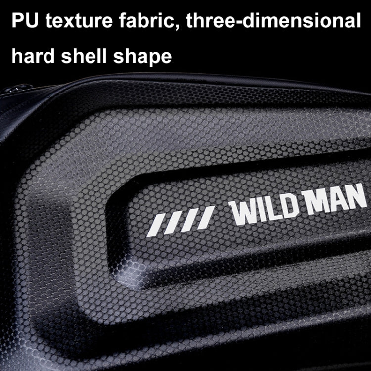WILD MAN GD5 4L Bicycle EVA Hard Shell Rack Tail Bag Outdoor Cycling Equipment - Black