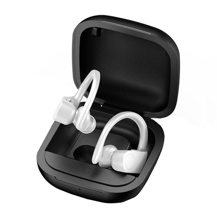 W-04 Ear-mounted Waterproof TWS Wireless Bluetooth Sports Earphone, Colour: White