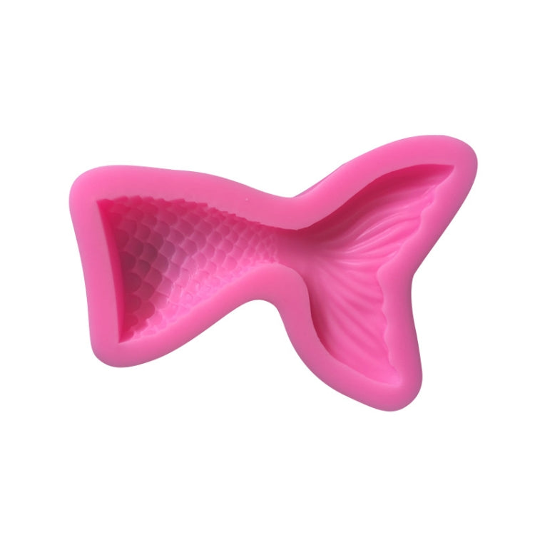 5 PCS Mini Mermaid Tail Liquid Silicone Mold Fondant Baking Mold, Specification: Small (Pink) 15-95