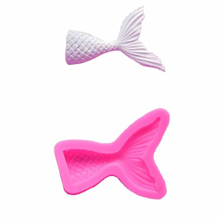 5 PCS Mini Mermaid Tail Liquid Silicone Mold Fondant Baking Mold, Specification: Small (Pink) 15-95
