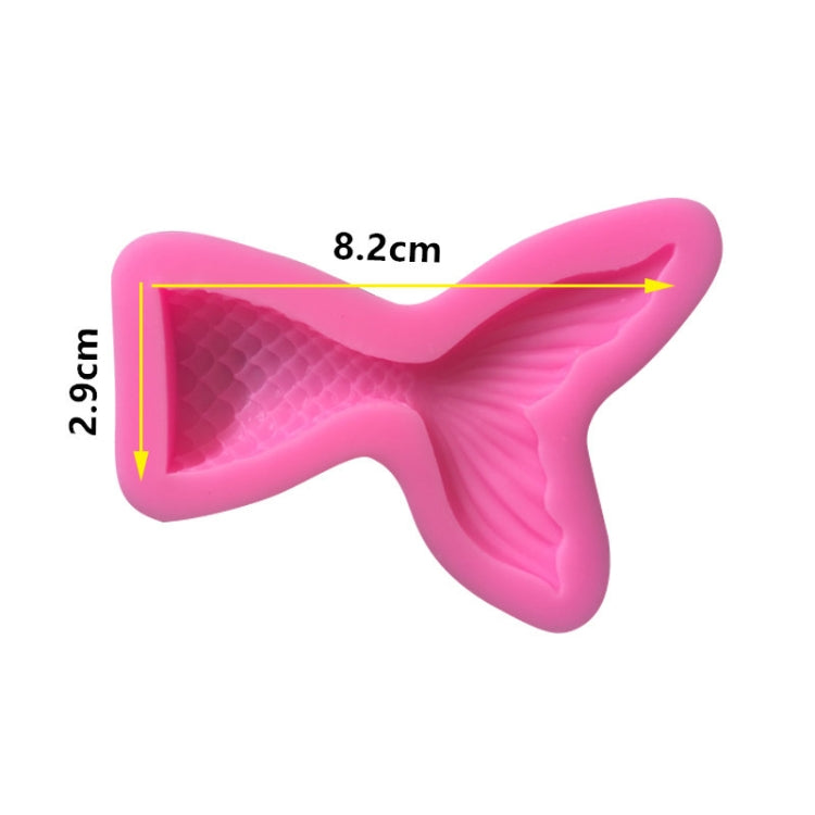 5 PCS Mini Mermaid Tail Liquid Silicone Mold Fondant Baking Mold, Specification: Small (Gray) 15-95