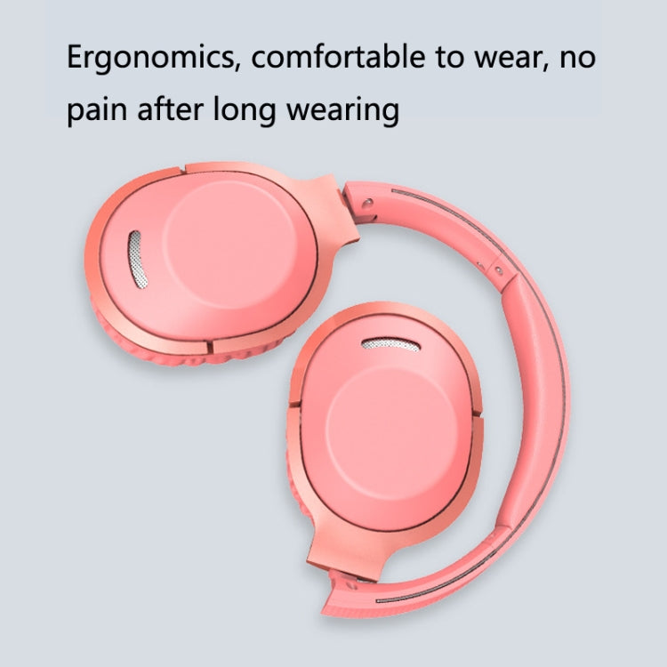 T-02 Macaron Gaming Learning Heavy Bass Foldable Bluetooth Headset