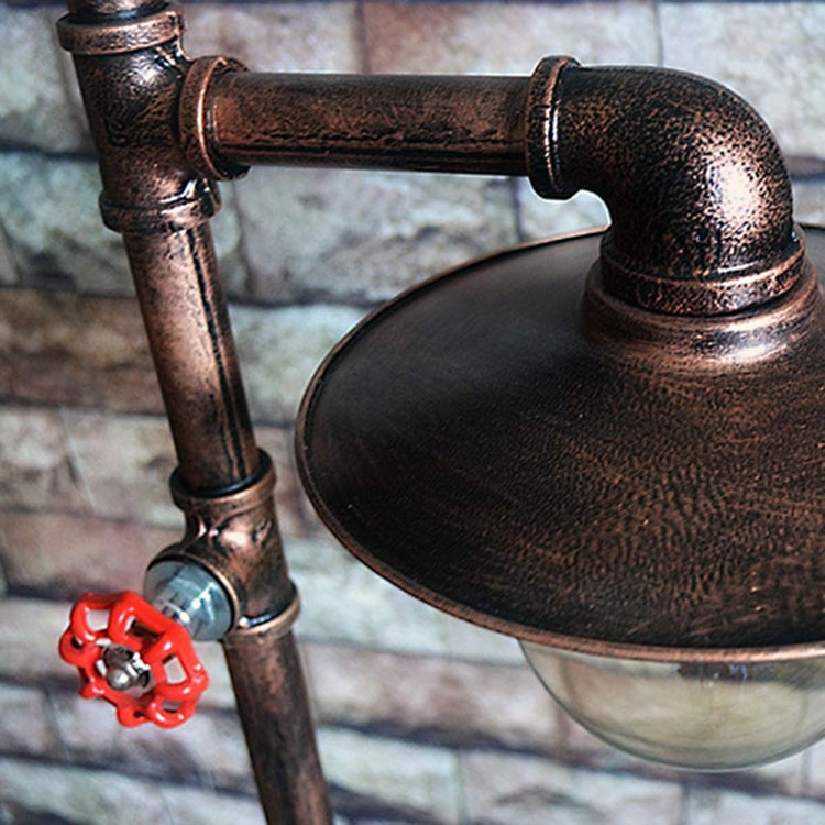 Retro Wrought Iron Pipe Light Floor Lamp Creative Home Decoration Light without Bulbs
