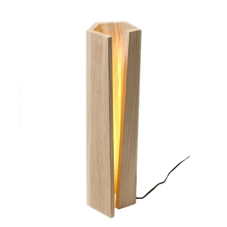 36cm Height  Simple Creative Decoration Atmosphere Solid Wood Lamp Living Room Bedroom Study Eye-protection Lamp