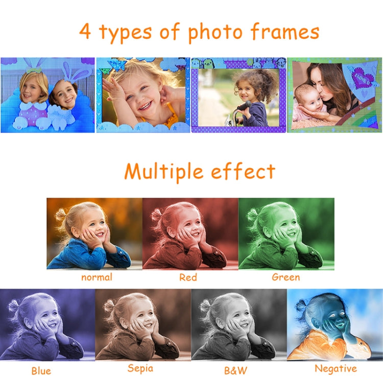Children  Digital Camera Soft Plastic Anti-fall Early Education Puzzle Baby 5.0MP Toy Camera