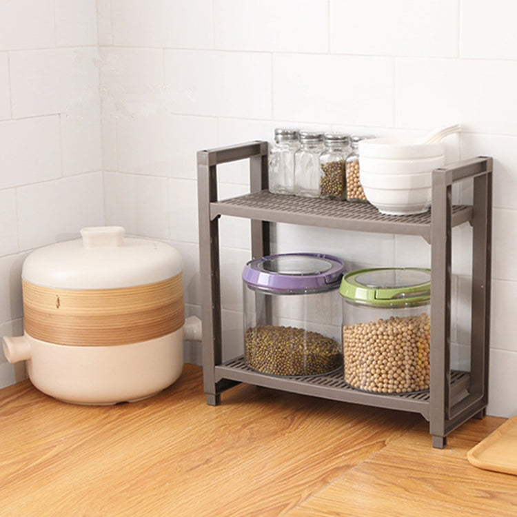 Kitchen Spice Multi-function Rack Adjustable Seasoning Bottle Storage Rack Bathroom Shelf Double Layer