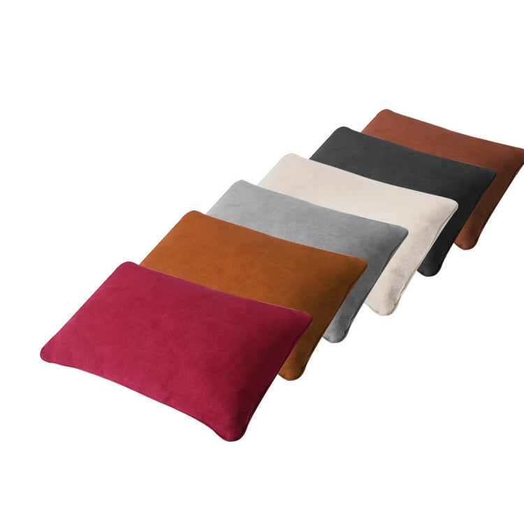 Car Suede Soft Elastic Lumbar Pad