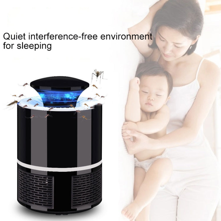 Household Mute Inhalation Photocatalyst USB Physical Mosquito Killer 365-Black