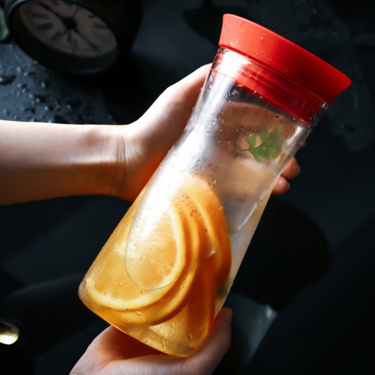 Glass Cup With Lid + Tea Strainer Sports Portable Juice Coffee Cup, Specificationï¼š Shark Cup (Red)