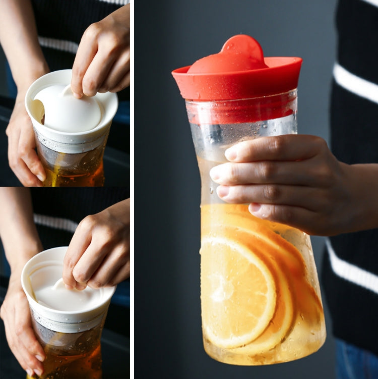 Glass Cup With Lid + Tea Strainer Sports Portable Juice Coffee Cup, Specificationï¼š Shark Cup (White)