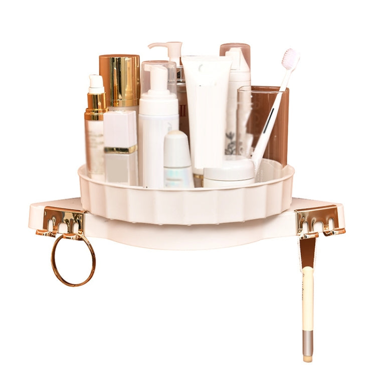Punch-Free Bathroom Toilet Triangle Shelf Wall Hanging Vanity Makeup Storage Rack