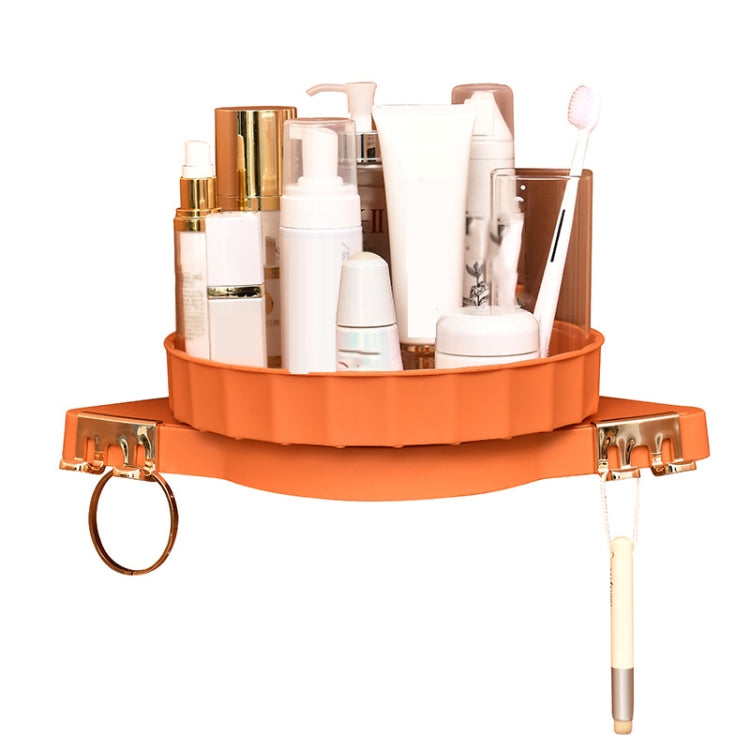 Punch-Free Bathroom Toilet Triangle Shelf Wall Hanging Vanity Makeup Storage Rack