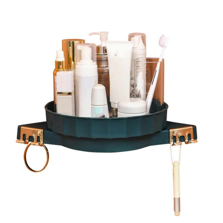 Punch-Free Bathroom Toilet Triangle Shelf Wall Hanging Vanity Makeup Storage Rack