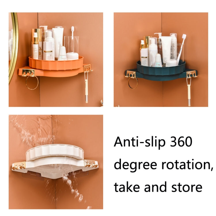 Punch-Free Bathroom Toilet Triangle Shelf Wall Hanging Vanity Makeup Storage Rack