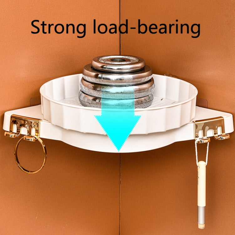 Punch-Free Bathroom Toilet Triangle Shelf Wall Hanging Vanity Makeup Storage Rack