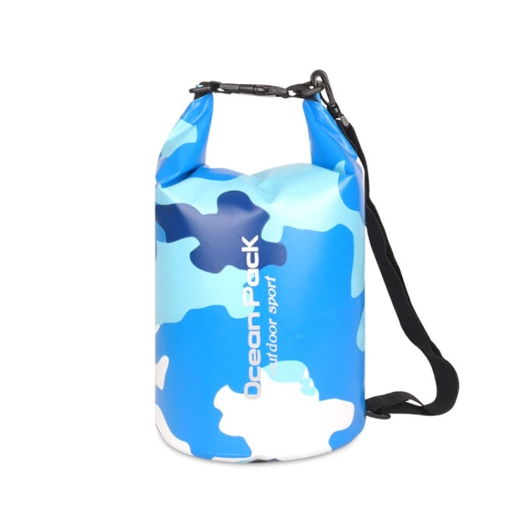 PVC Clip Mesh Waterproof Bucket Bag Swimming Bag Beach Rafting Waterproof Bag, Size: 5L Single-Shoulder