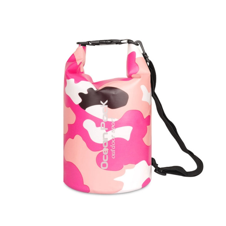 PVC Clip Mesh Waterproof Bucket Bag Swimming Bag Beach Rafting Waterproof Bag, Size: 5L Single-Shoulder