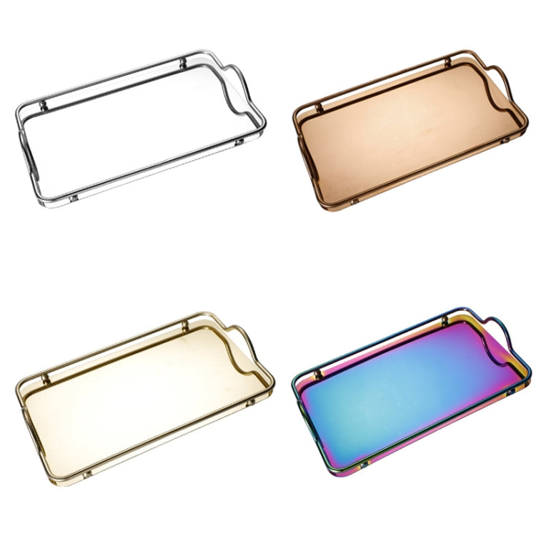 Stainless Steel Binaural Tray Restaurant Tea Set Storage Tray