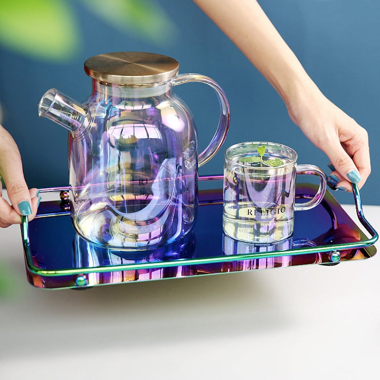Stainless Steel Binaural Tray Restaurant Tea Set Storage Tray