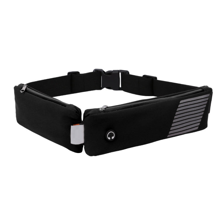 2 PCS Lightweight Double-Pocket Sports Waist Bag Running Riding Waterproof Mobile Phone Bag