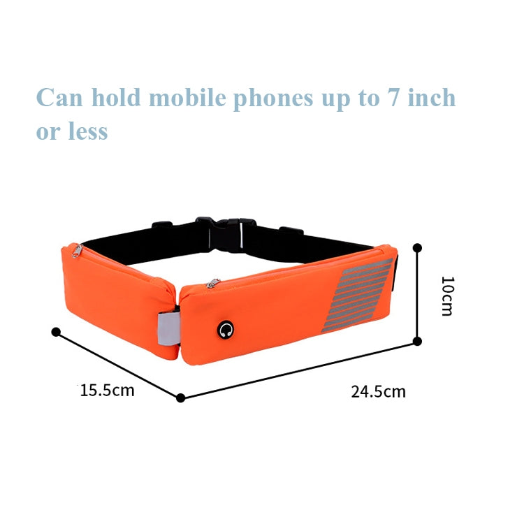 2 PCS Lightweight Double-Pocket Sports Waist Bag Running Riding Waterproof Mobile Phone Bag