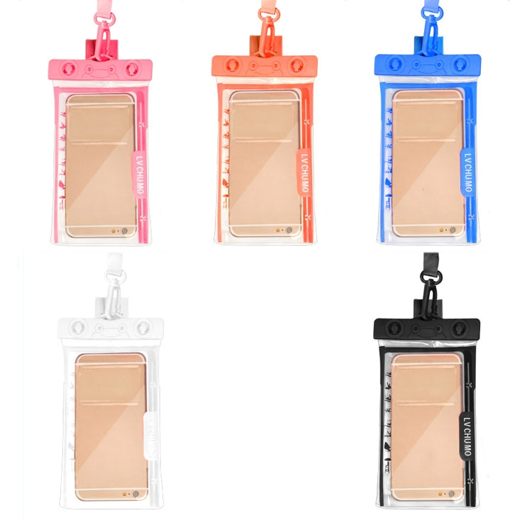 3 PCS Mobile Phone Waterproof Bag Swimming Diving Mobile Phone Sealed Protective Cover With Survival Whistle, Specificationï¼š No Armband (Pink)