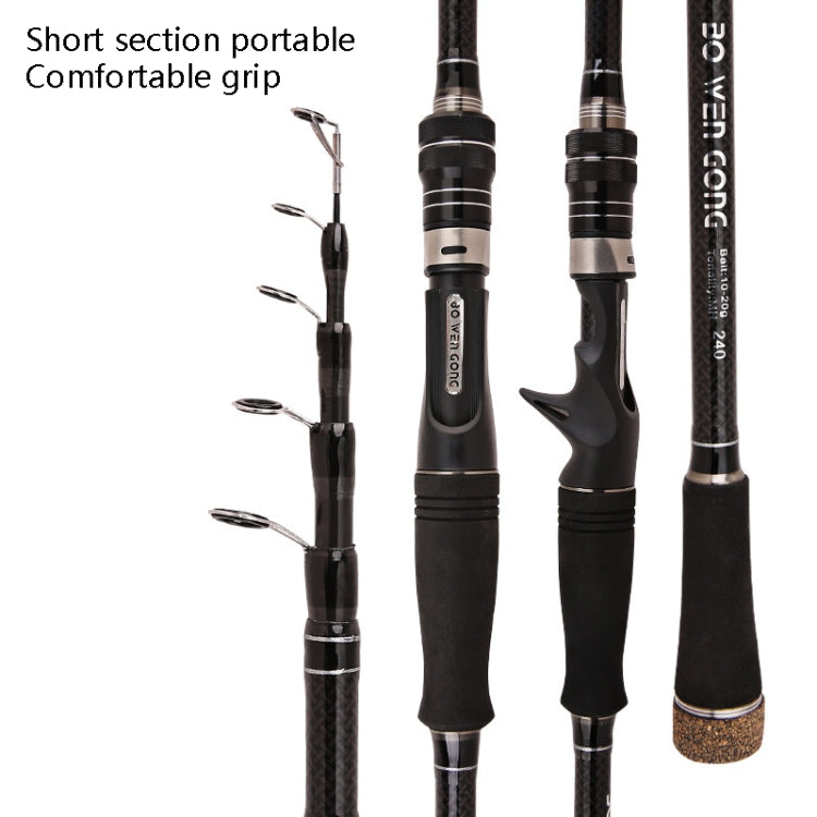 Carbon Telescopic Luya Rod Short Section Fishing Throwing Rod, Length: 3.3m