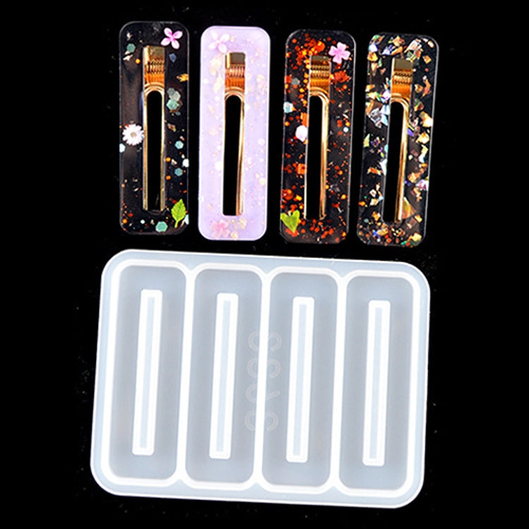 10 PCS Hair Clip Mold DIY Crystal Epoxy Mold Homemade Personality Girl Hair Clip Mold
