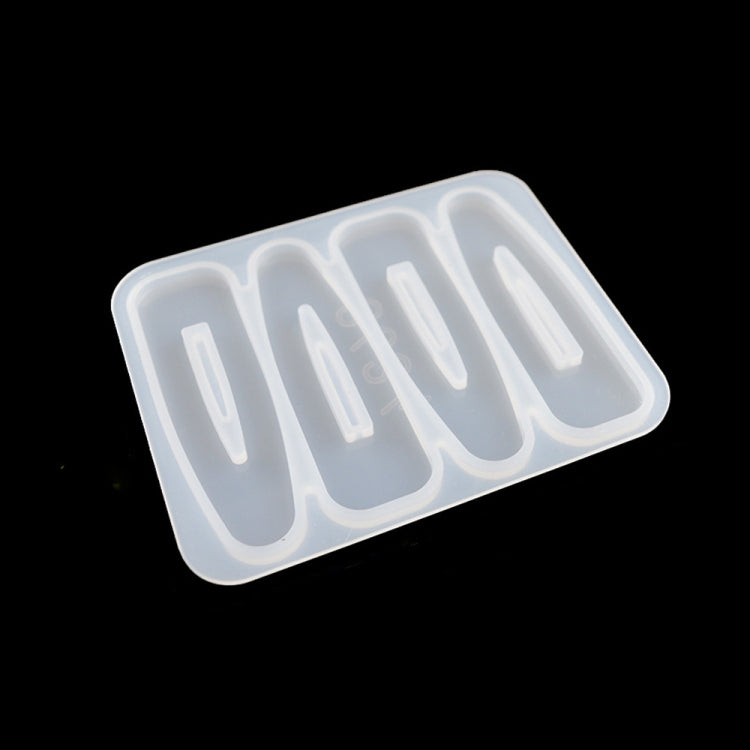 10 PCS Hair Clip Mold DIY Crystal Epoxy Mold Homemade Personality Girl Hair Clip Mold