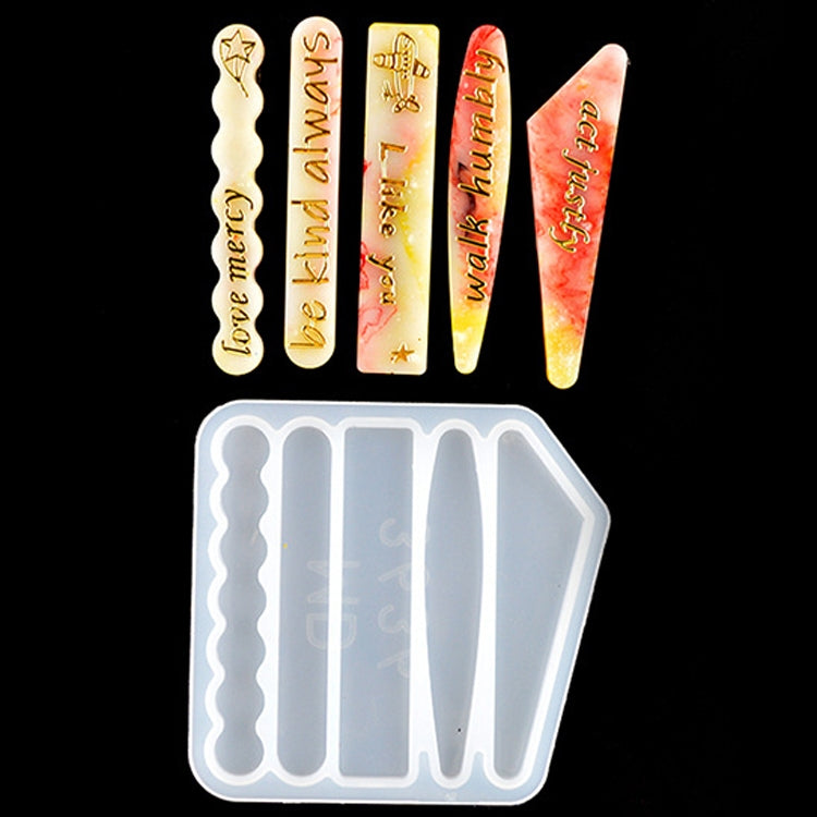 10 PCS Hair Clip Mold DIY Crystal Epoxy Mold Homemade Personality Girl Hair Clip Mold
