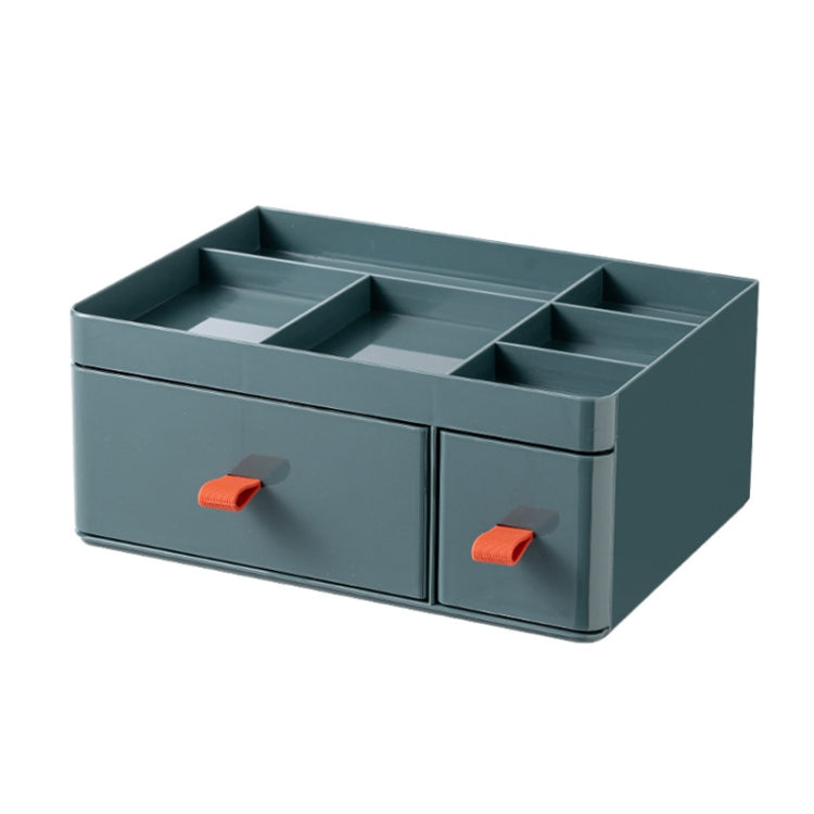 Drawer-Type Desktop Storage Box Divided Multi-Layer Jewelry Box, Specificationsï¼š 1 Layer (Green)