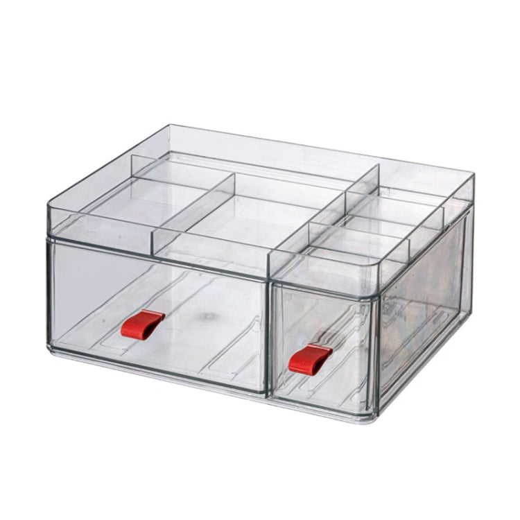 Drawer-Type Desktop Storage Box Divided Multi-Layer Jewelry Box, Specificationsï¼š 1 Layer (Translucent)