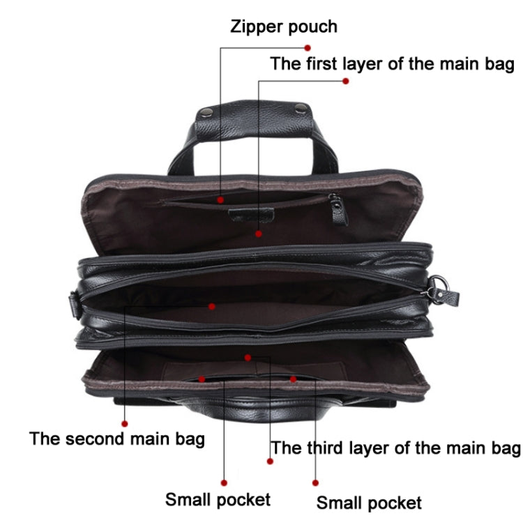 9912 15.6 Inch Portable Business Computer Bag Men Fashion Briefcase