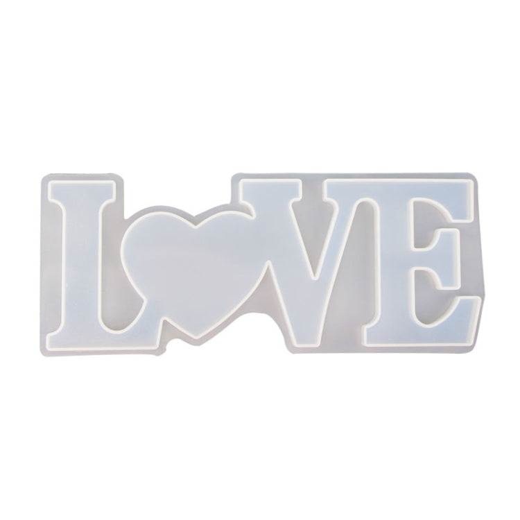 2 PCS DIY Crystal Epoxy Silicone Letter Mold