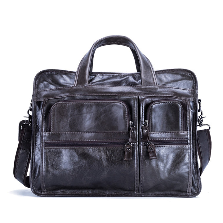 9913 Casual Men Singer-shoulder Messenger Briefcase 15.6 Inch Business Handbag