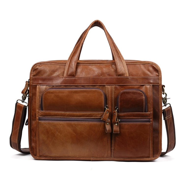 9913 Casual Men Singer-shoulder Messenger Briefcase 15.6 Inch Business Handbag